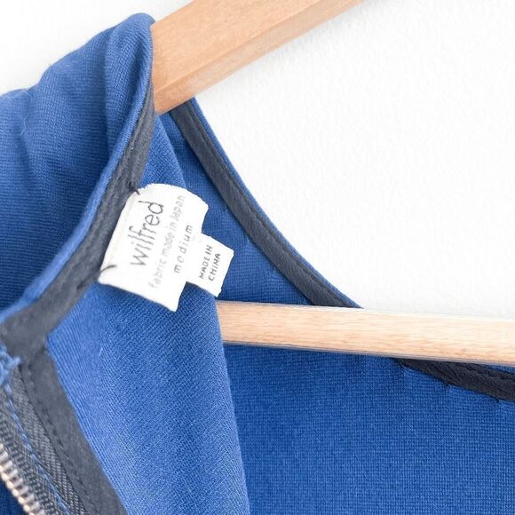 Wilfred Womens Dress Bodycon Dress Short Sleeve Blue Back Zip Medium - Picture 4 of 7